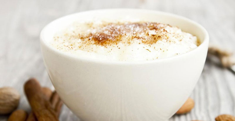 Organic almond milk pudding