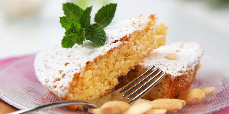 Almond milk cake